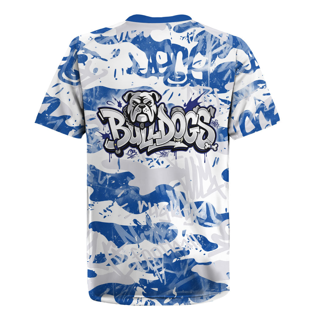 Canterbury-Bankstown Bulldogs Rugby Rugby Jersey Graffiti Typography Urban Camo Abstract Street Style