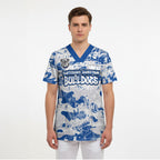 Canterbury-Bankstown Bulldogs Rugby Scrub Top Graffiti Typography Urban Camo Abstract Street Style