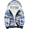 Canterbury-Bankstown Bulldogs Rugby Sherpa Hoodie Graffiti Typography Urban Camo Abstract Street Style