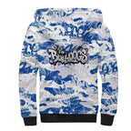 Canterbury-Bankstown Bulldogs Rugby Sherpa Hoodie Graffiti Typography Urban Camo Abstract Street Style
