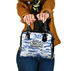 Canterbury-Bankstown Bulldogs Rugby Shoulder Handbag Graffiti Typography Urban Camo Abstract Street Style