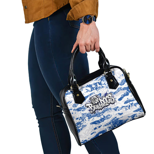 Canterbury-Bankstown Bulldogs Rugby Shoulder Handbag Graffiti Typography Urban Camo Abstract Street Style