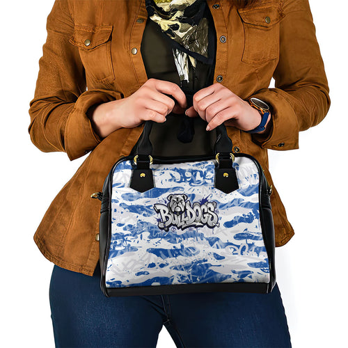 Canterbury-Bankstown Bulldogs Rugby Shoulder Handbag Graffiti Typography Urban Camo Abstract Street Style