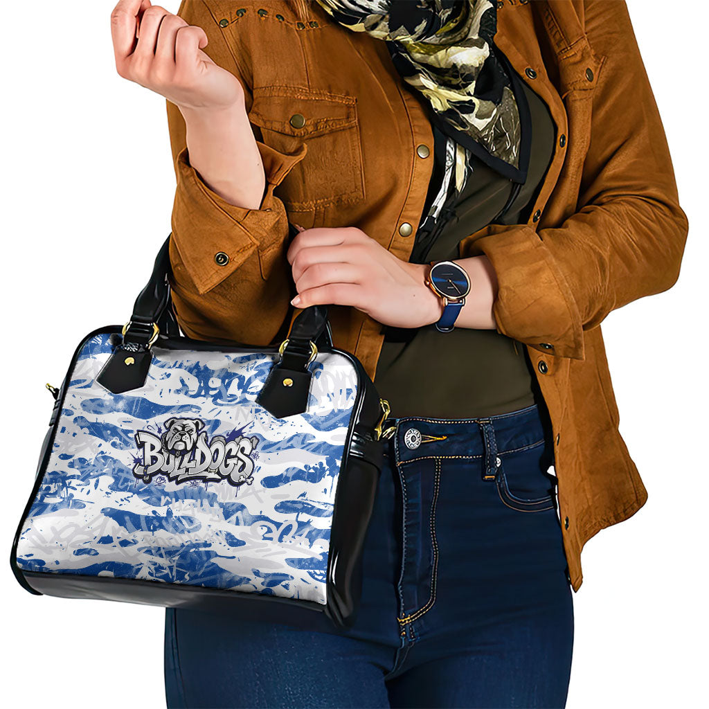 Canterbury-Bankstown Bulldogs Rugby Shoulder Handbag Graffiti Typography Urban Camo Abstract Street Style