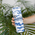 Canterbury-Bankstown Bulldogs Rugby Skinny Tumbler Graffiti Typography Urban Camo Abstract Street Style