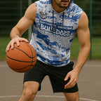 Canterbury-Bankstown Bulldogs Rugby Sleeveless Hoodie Graffiti Typography Urban Camo Abstract Street Style