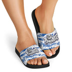 Canterbury-Bankstown Bulldogs Rugby Slide Sandals Graffiti Typography Urban Camo Abstract Street Style