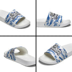 Canterbury-Bankstown Bulldogs Rugby Slide Sandals Graffiti Typography Urban Camo Abstract Street Style