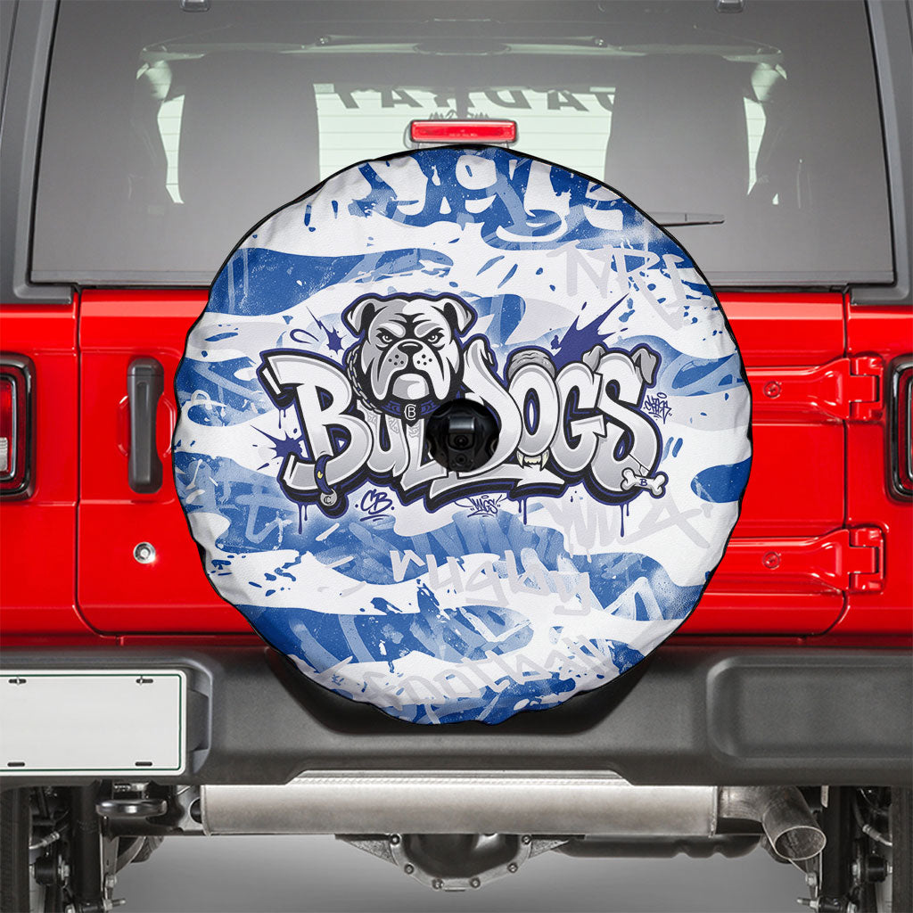Canterbury-Bankstown Bulldogs Rugby Spare Tire Cover Graffiti Typography Urban Camo Abstract Street Style