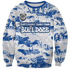 Canterbury-Bankstown Bulldogs Rugby Sweatshirt Graffiti Typography Urban Camo Abstract Street Style