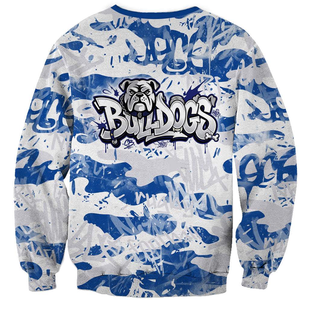 Canterbury-Bankstown Bulldogs Rugby Sweatshirt Graffiti Typography Urban Camo Abstract Street Style