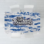 Canterbury-Bankstown Bulldogs Rugby Tablecloth Graffiti Typography Urban Camo Abstract Street Style