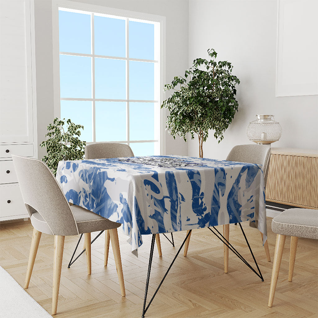 Canterbury-Bankstown Bulldogs Rugby Tablecloth Graffiti Typography Urban Camo Abstract Street Style