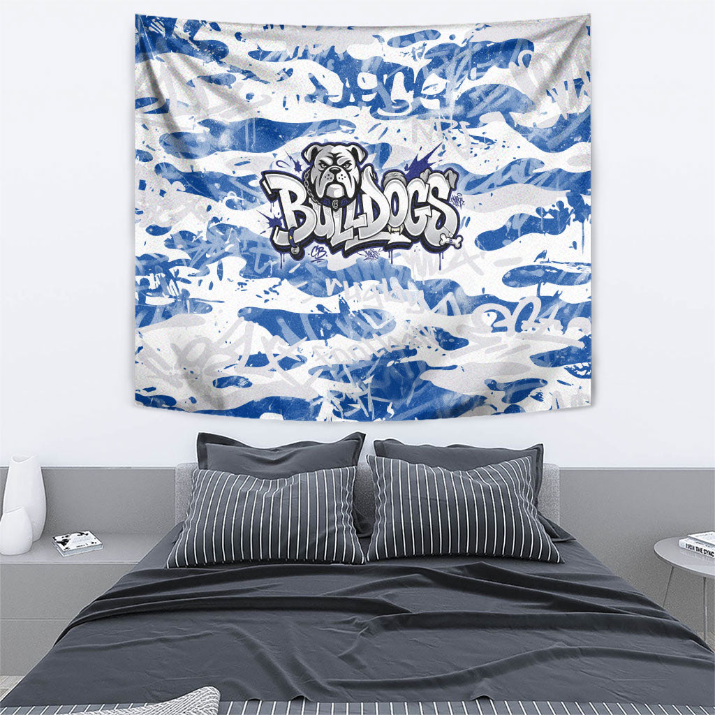 Canterbury-Bankstown Bulldogs Rugby Tapestry Graffiti Typography Urban Camo Abstract Street Style