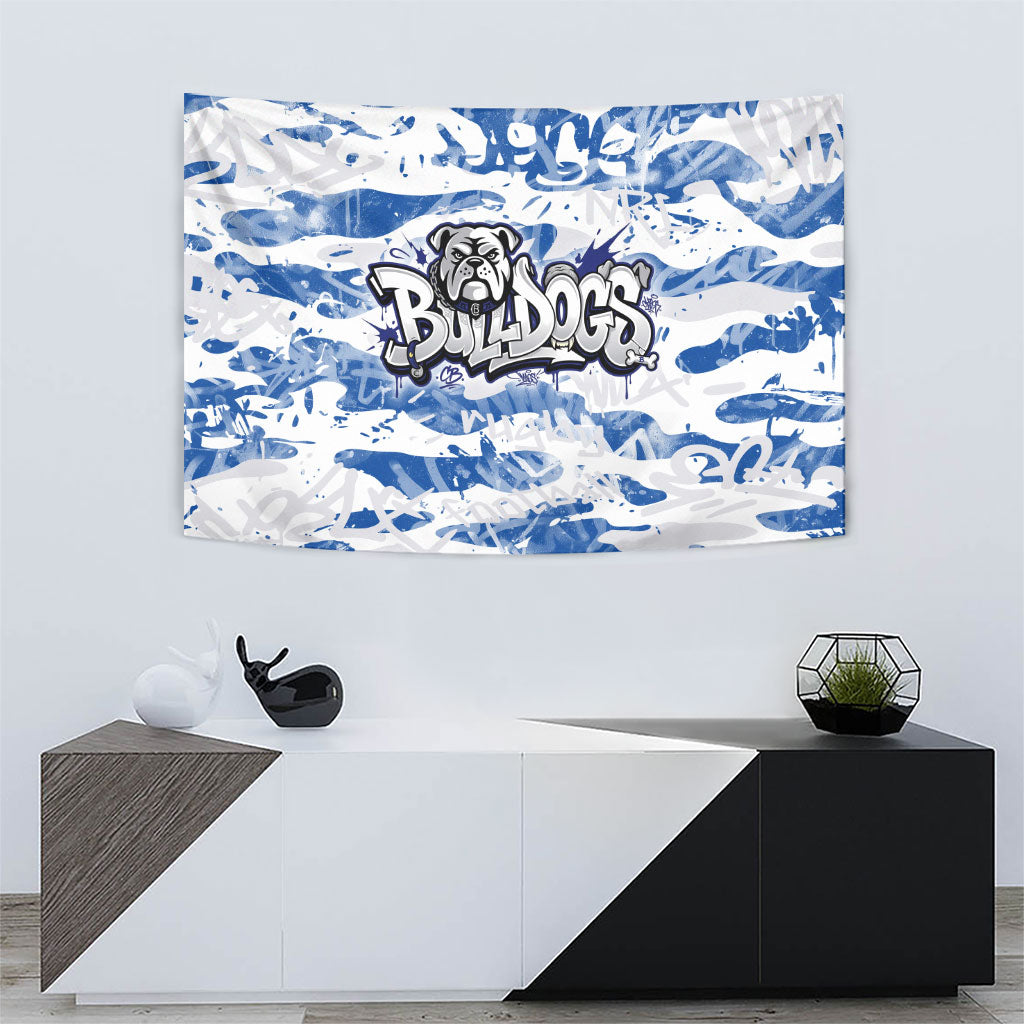 Canterbury-Bankstown Bulldogs Rugby Tapestry Graffiti Typography Urban Camo Abstract Street Style