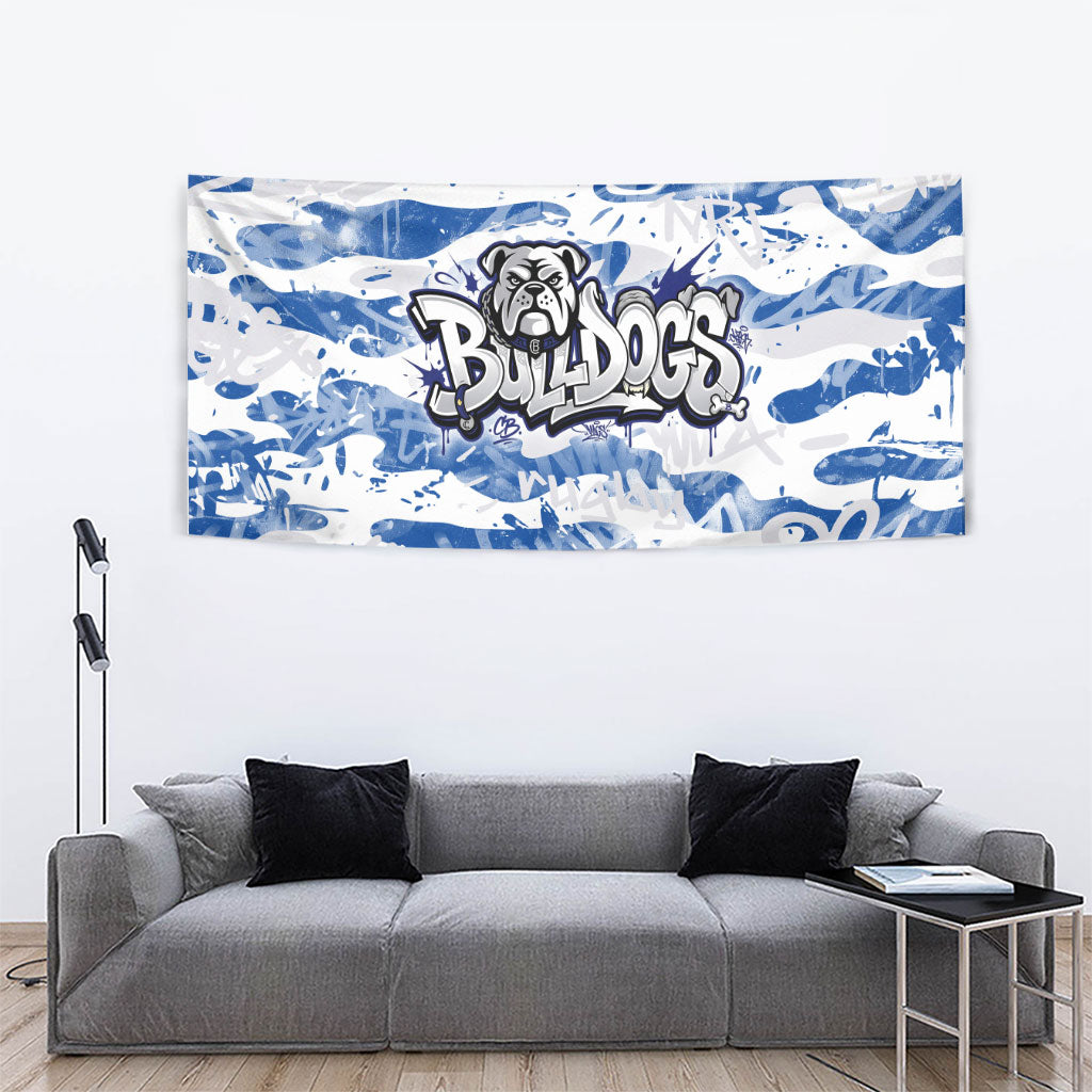 Canterbury-Bankstown Bulldogs Rugby Tapestry Graffiti Typography Urban Camo Abstract Street Style