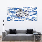 Canterbury-Bankstown Bulldogs Rugby Tapestry Graffiti Typography Urban Camo Abstract Street Style