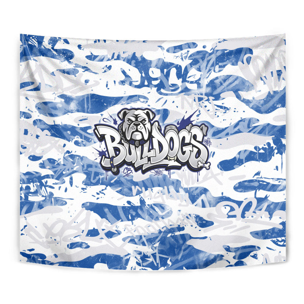 Canterbury-Bankstown Bulldogs Rugby Tapestry Graffiti Typography Urban Camo Abstract Street Style