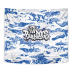 Canterbury-Bankstown Bulldogs Rugby Tapestry Graffiti Typography Urban Camo Abstract Street Style