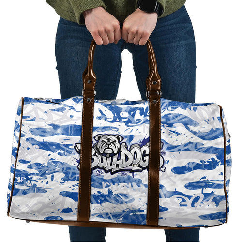 Canterbury-Bankstown Bulldogs Rugby Travel Bag Graffiti Typography Urban Camo Abstract Street Style