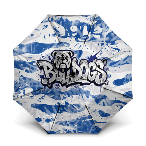 Canterbury-Bankstown Bulldogs Rugby Umbrella Graffiti Typography Urban Camo Abstract Street Style