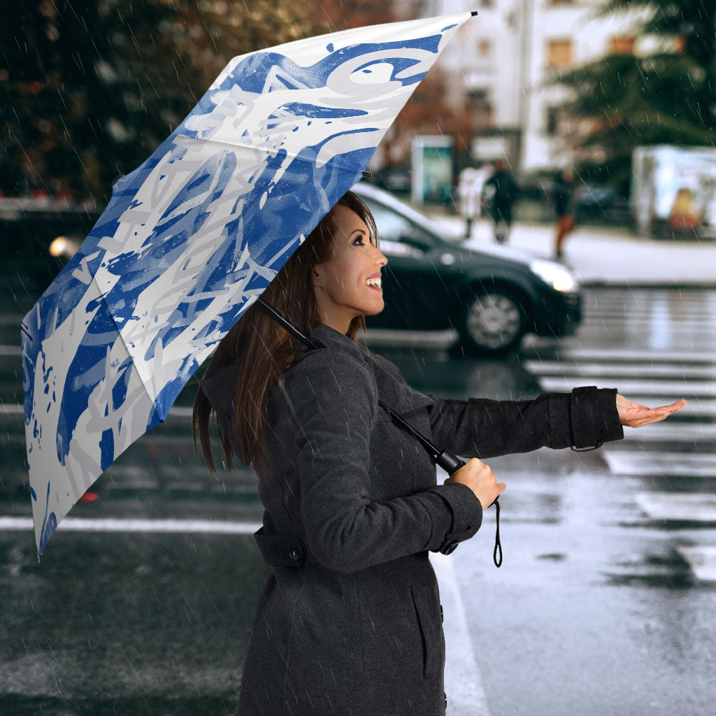 Canterbury-Bankstown Bulldogs Rugby Umbrella Graffiti Typography Urban Camo Abstract Street Style