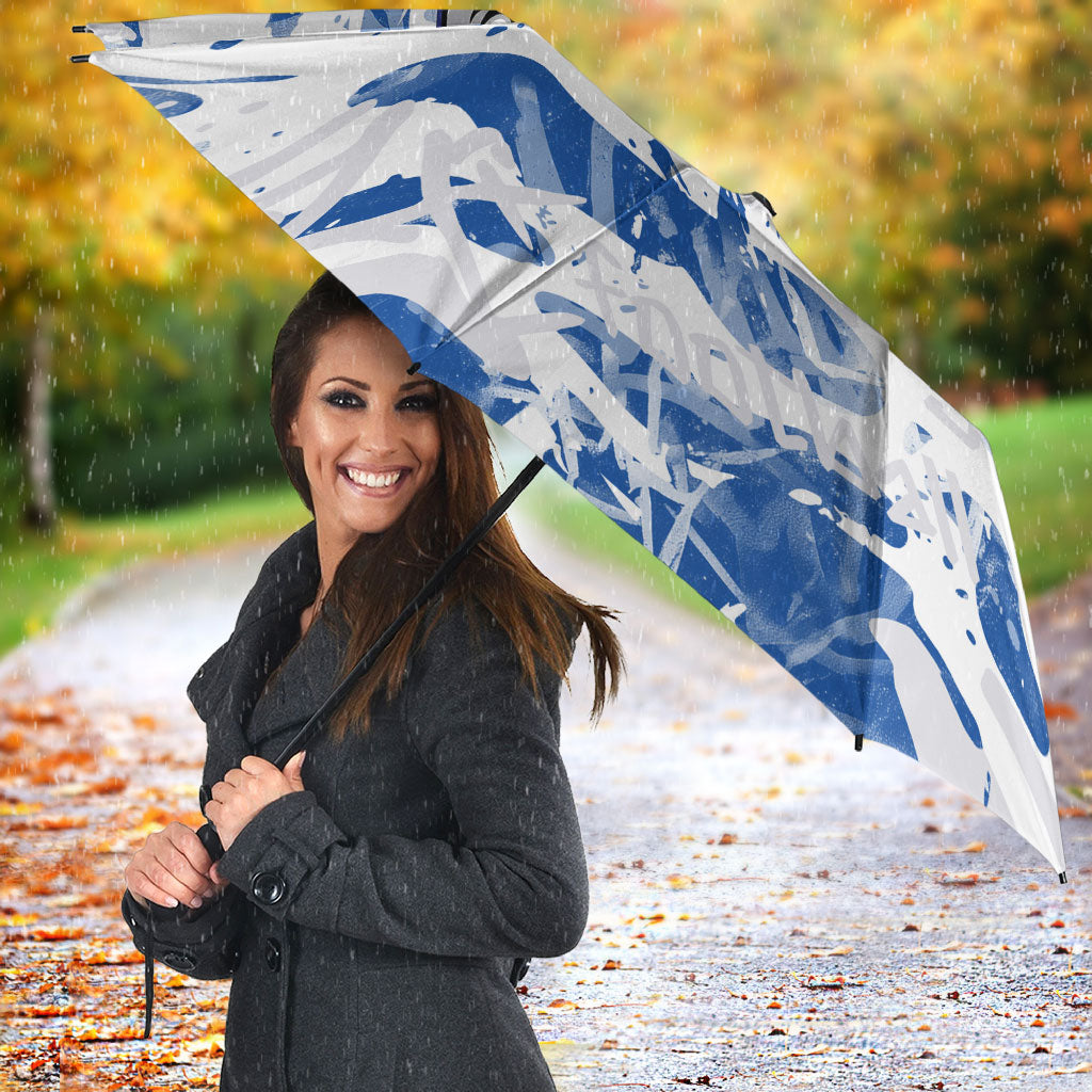 Canterbury-Bankstown Bulldogs Rugby Umbrella Graffiti Typography Urban Camo Abstract Street Style