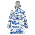Canterbury-Bankstown Bulldogs Rugby Wearable Blanket Hoodie Graffiti Typography Urban Camo Abstract Street Style