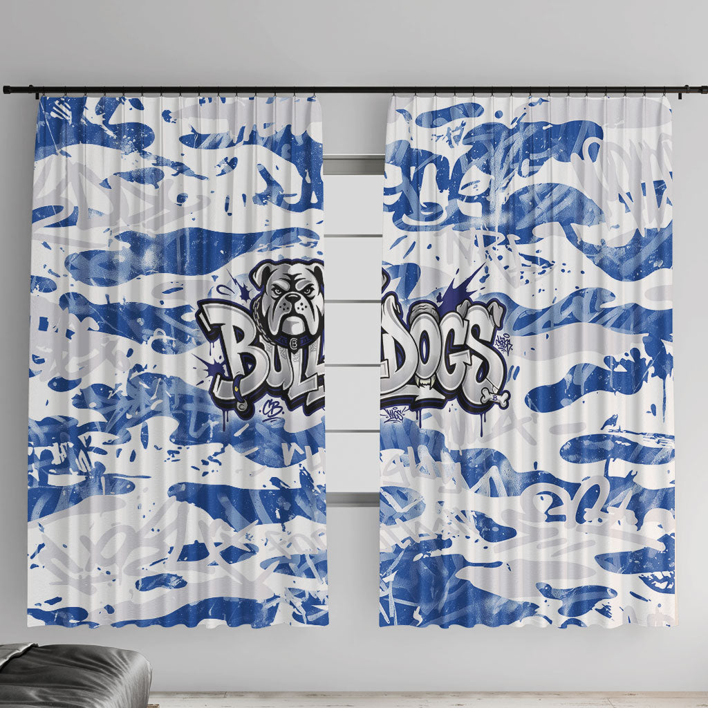 Canterbury-Bankstown Bulldogs Rugby Window Curtain Graffiti Typography Urban Camo Abstract Street Style