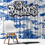 Canterbury-Bankstown Bulldogs Rugby Window Curtain Graffiti Typography Urban Camo Abstract Street Style