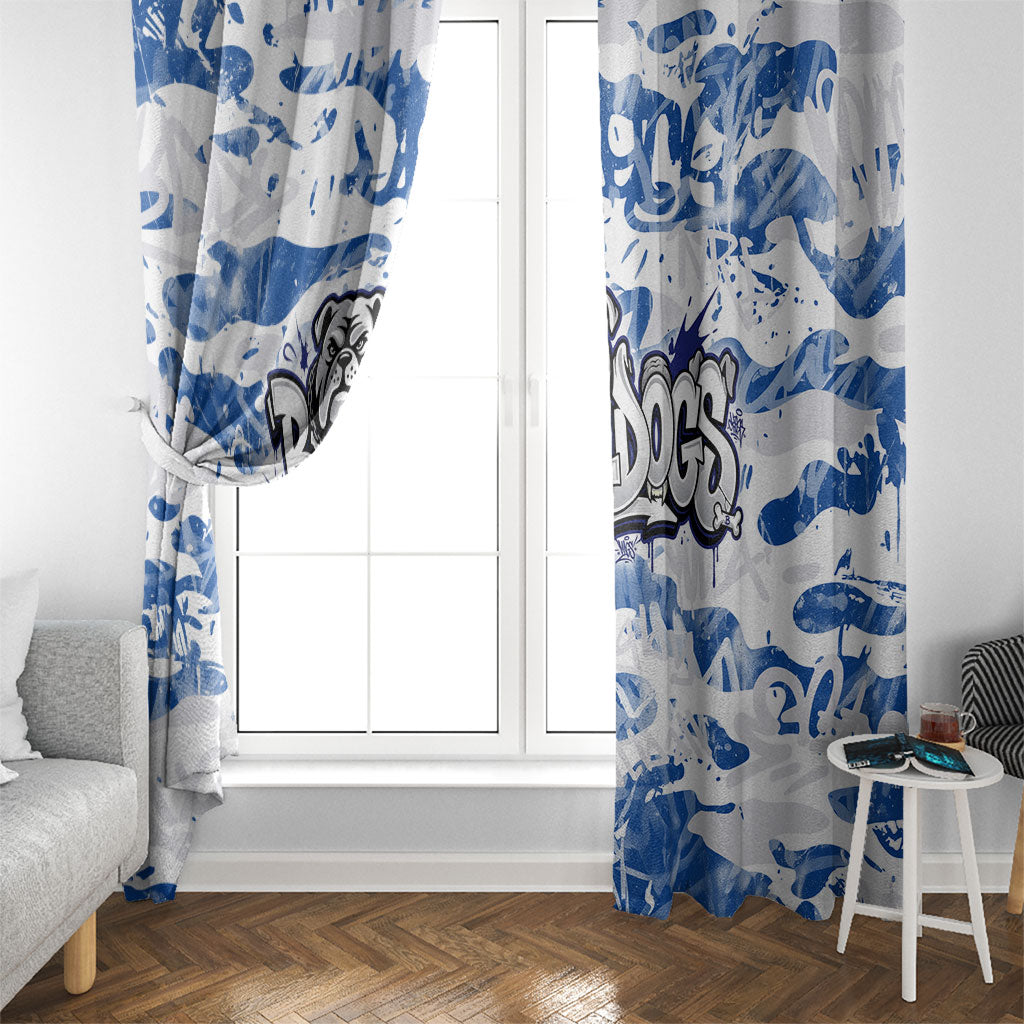 Canterbury-Bankstown Bulldogs Rugby Window Curtain Graffiti Typography Urban Camo Abstract Street Style