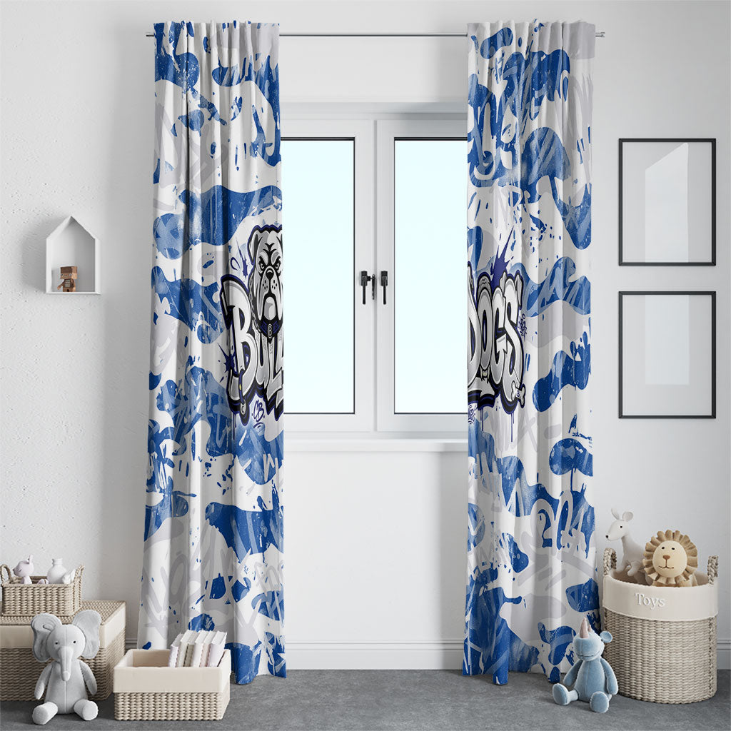 Canterbury-Bankstown Bulldogs Rugby Window Curtain Graffiti Typography Urban Camo Abstract Street Style