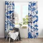 Canterbury-Bankstown Bulldogs Rugby Window Curtain Graffiti Typography Urban Camo Abstract Street Style