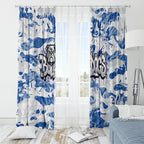 Canterbury-Bankstown Bulldogs Rugby Window Curtain Graffiti Typography Urban Camo Abstract Street Style