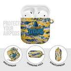 Gold Coast Titans Rugby AirPods Case Graffiti Typography Urban Camo Abstract Street Style