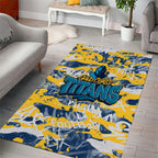 Gold Coast Titans Rugby Area Rug Graffiti Typography Urban Camo Abstract Street Style