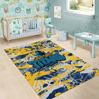 Gold Coast Titans Rugby Area Rug Graffiti Typography Urban Camo Abstract Street Style