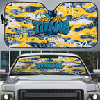 Gold Coast Titans Rugby Auto Sun Shade Graffiti Typography Urban Camo Abstract Street Style