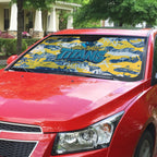 Gold Coast Titans Rugby Auto Sun Shade Graffiti Typography Urban Camo Abstract Street Style