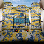 Gold Coast Titans Rugby Back Car Seat Cover Graffiti Typography Urban Camo Abstract Street Style
