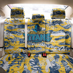 Gold Coast Titans Rugby Back Car Seat Cover Graffiti Typography Urban Camo Abstract Street Style