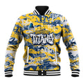 Gold Coast Titans Rugby Baseball Jacket Graffiti Typography Urban Camo Abstract Street Style