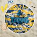 Gold Coast Titans Rugby Beach Blanket Graffiti Typography Urban Camo Abstract Street Style
