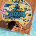 Gold Coast Titans Rugby Beach Blanket Graffiti Typography Urban Camo Abstract Street Style