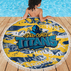 Gold Coast Titans Rugby Beach Blanket Graffiti Typography Urban Camo Abstract Street Style