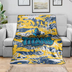 Gold Coast Titans Rugby Blanket Graffiti Typography Urban Camo Abstract Street Style
