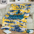 Gold Coast Titans Rugby Blanket Graffiti Typography Urban Camo Abstract Street Style