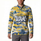 Gold Coast Titans Rugby Button Sweatshirt Graffiti Typography Urban Camo Abstract Street Style