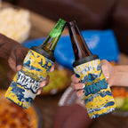 Gold Coast Titans Rugby 4 in 1 Can Cooler Tumbler Graffiti Typography Urban Camo Abstract Street Style