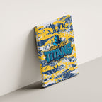 Gold Coast Titans Rugby Canvas Wall Art Graffiti Typography Urban Camo Abstract Street Style